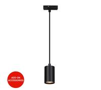 Suspension LED GU10 Rail système de rails combinable accessoires noir 145 cm