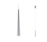 Paulmann 70929 luminaire en suspension LED Gutta incl. 1x7 watts lampe suspendue Alu brossé éclairage de plafond Métal Blanc chaud 2700 K