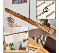 Suspension LED - HOFSTEIN - Winterthur - Bois et métal noir - 20W - 1358 Lumen - 3000K