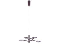 Suspension LED Italux Kresyda, style moderne, bronze, AD16014-6B, couleur café f