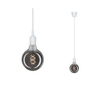 Suspension Led Ketil E27 Max60w Silicone/Plastique Blanc 230v Sans Ampou