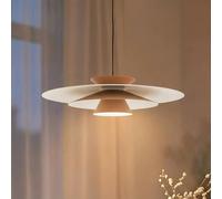 Suspension LED Livie Lucande, dimmable, beige, Salon / Salle à manger, Moderne
