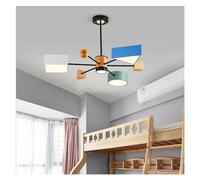 Suspension LED - Luminaire Macaron en Bois pour Chambre d'enfant, Lustre pour Fille et garçon, Lampe de Salon, d'étude