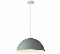 Suspension LED - Lustre créatif semi-circulaire avec abat-jour en métal, lampe suspendue élégante pour salle à manger, îlot de cuisine, salon et chambre à coucher