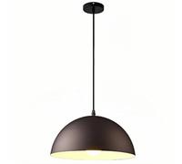 Suspension LED - Lustre créatif semi-circulaire avec abat-jour en métal, lampe suspendue élégante pour salle à manger, îlot de cuisine, salon et chambre à coucher