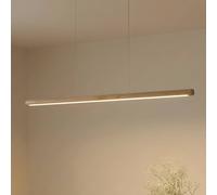 Suspension LED Maruta Lucande, bois clair, Salon / Salle à manger, Bois, Moderne