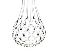 LUCEPLAN lampe à suspension MESH Ø 80 cm (Câbles de 1 mètre - acier et polycarbonate)