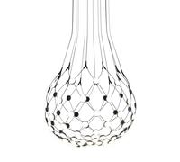 LUCEPLAN lampe à suspension MESH Ø 80 cm (Câbles de 3 mètres - acier et polycarbonate)