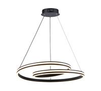 Suspension LED métal noir CCT sélection de couleurs dimmable H 116 cm