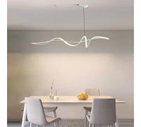 Suspension LED Moderne - 140 cm, Design spiralé, intensité Variable, Hauteur réglable. Idéale pour Salle à Manger, Salon, Cuisine et Bureau. Lustre Suspendu élégant.