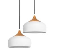 Suspension LED Moderne à Piles avec télécommande, luminaire de Plafond métallique Rechargeable, Lampe Suspendue sans Fil à intensité Variable, Installation Facile, Solution d'éclairage élégante pour