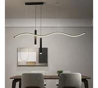 Suspension LED moderne pour table à manger, éclairage de table à manger, spots à intensité variable, lustre design, plafonnier moderne pour cuisine, hauteur réglable avec télécommande, éclairage de