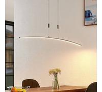 Suspension LED Phillie Lindby, dimmable, gris, Salon / Salle à manger, Métal, Moderne