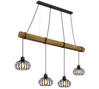 Suspension LED pour salon, réglable en hauteur, 4 ampoules, H 150 cm
