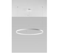 Suspension LED - SOLLUX - RIO - Circulaire - Intégrée - 110cm - 3000K - Blanc