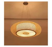 Suspension LED style rustique DIA.40 Décoration créative Lampe suspendue en bambou Lustres Restaurant Salon de thé pour lampe à poser ou à suspendre(3668-D50CM)