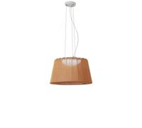 Suspension LED Style Wabi-sabi de 45 cm avec Abat-Jour en Lin, Style Tambour, luminaire créatif E26 pour Salon, Salle à Manger, Chambre à Coucher, Salon de thé, Bureau, Hot Pot, Magasin