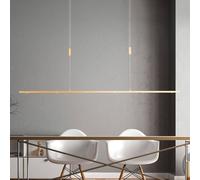 Suspension LED Tolu Quitani, dimmable, doré, Salon / Salle à manger, Aluminium, Moderne