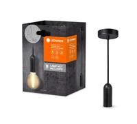 Suspension Ledvance Vintage PenduLum Ronde Noire Ø10Cm Max. 25W E27 Réglable