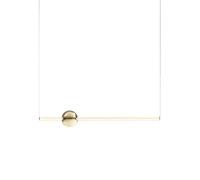 Suspension Lee Broom Orion Tube Blanc/Or