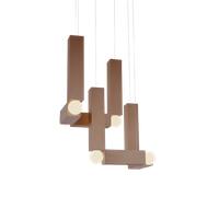 Suspension Lee Broom Vesper Duo avec Rosette en Bronze Brossé