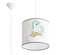 Suspension licorne ronde pour enfants Ø30 cm UNICORN 1xE27 15W SL.1412 Sollux Li