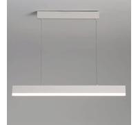 Suspension linéaire Blanche, Longue Bande métallique avec Abat-Jour en Acrylique, LED 3 Modes de Couleur, Suspension Ultra-Mince pour Salle à Manger, luminaires Suspendus minimalistes Modernes