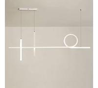Suspension linéaire créative pour îlot de Cuisine, Lampe Suspendue à Bande métallique, Suspension géométrique au-Dessus de l'évier, Suspension Minimaliste pour Salle à Manger, luminaires LED Mode