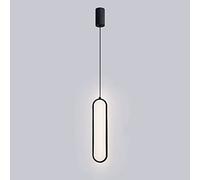 Suspension Linéaire Ultra-Mince, Anneau En Métal Noir, Lustre Led Moderne, Lampe Suspendue À Longue Bande, Lampe de Chevet À 3 Couleurs, Plafonnier Minimaliste Fabriqué En Chine