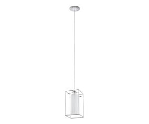 Suspension LONCINO 1 E27 1X60W en acier chrome 150x150x1100mm