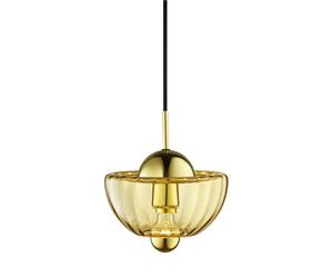 Suspension Lotus Ambre/Or