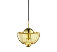 Suspension Lotus Ambre/Or Design By Us