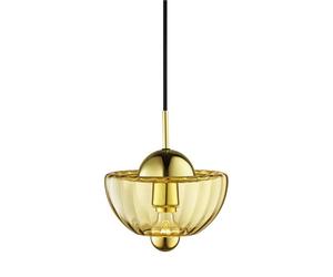 Suspension Lotus Ambre/Or Design By Us