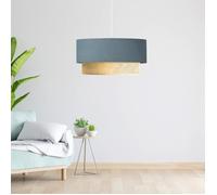 Suspension Loughborough E27 hauteur 70 cm blanc gris bleu jaune [lux.pro] Bleu G