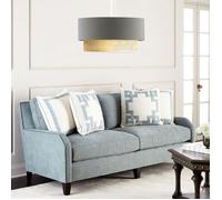 Suspension Loughborough E27 hauteur 70 cm gris - jaune