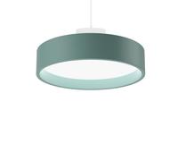 Suspension Louis Poulsen LP Circle, Diffuseur Opale Ø26 3000 K et Interrupteur Dali - Pétrole Pâle Tamisé