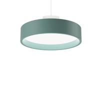 Suspension Louis Poulsen LP Circle, Diffuseur Opale Ø45 3000 K et Interrupteur Dali - Pétrole Pâle Tamisé