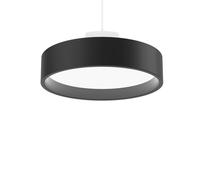 Suspension LP Circle, Diffuseur Opale Ø26 3000 K, Interrupteur Dali/Dim, Noir