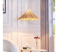 Suspension luminaire Borys Lindby, dimmable, bois clair, Salon / Salle à manger, Bambou, Maison de campagne / Rustique, Suspension