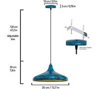 Suspension luminaire Claus ROYALTECH, dimmable, Salon / Salle à manger, Métal, Suspension