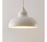Suspension luminaire Cliona Lindby, dimmable, blanc, Salon / Salle à manger, Métal, Vintage, Suspension