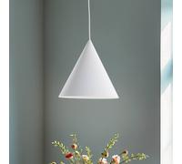 Suspension luminaire Cono TK Lighting, dimmable, blanc, Salon / Salle à manger, Métal, Moderne, Suspension