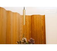 Suspension luminaire design scandinave Isabelle finition dorée