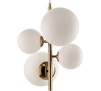 Suspension luminaire Dione ALDEX, dimmable, doré, Salon / Salle à manger, Verre, Moderne, Suspension