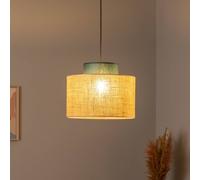 Suspension luminaire Duo TK Lighting, dimmable, marron, Salon / Salle à manger, Textile / Tissu / Soie, Suspension en Tissu