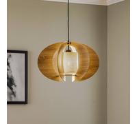 Suspension luminaire en bois Modern C M SIGMA, dimmable, bois clair, Salon / Salle à manger, Bois, Moderne, Suspension