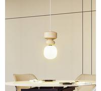 Suspension luminaire Fidelo Lucande, dimmable, blanc, Salon / Salle à manger, Céramique, Scandinave, Suspension