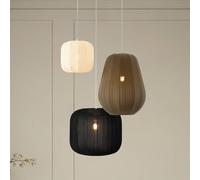 Suspension luminaire Helin Lindby, dimmable, multicolore, Salon / Salle à manger, Textile / Tissu / Soie, Scandinave, Suspension en Tissu