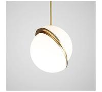 Suspension Luminaire industriel moderne LED Lampe suspendue au plafond en forme de lune avec abat-jour en acrylique Base E27 Lampe à hauteur réglable pour salon, chambre à coucher, restaurant,