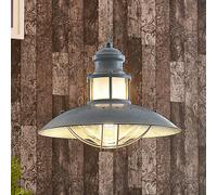 Suspension luminaire Louisanne Lindby, dimmable, gris, Cuisine, Métal, Industriel, Suspension